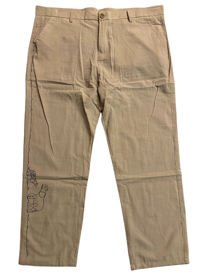 Linen Print Pant  - 'Jungle'